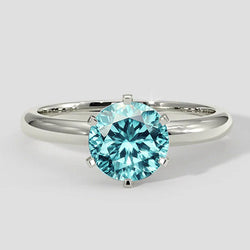 Anello con pietra preziosa tormalina Paraiba da 2,50