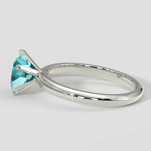 Anello con pietra preziosa tormalina Paraiba da 2,50