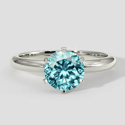 Anello con pietra preziosa tormalina Paraiba da 2,50