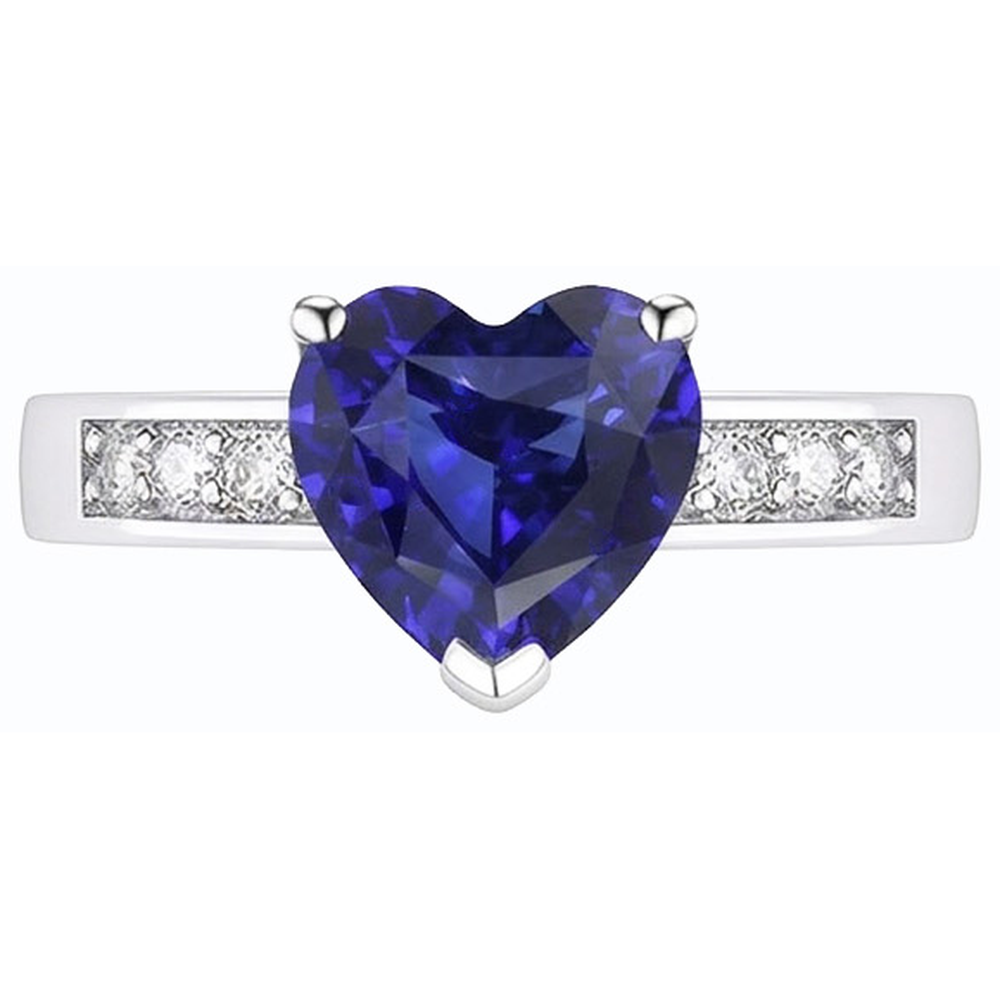 vero round diamante 2.50carati anello angolo laterale