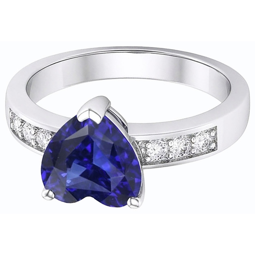 vero round diamante 2.50carati anello vista dall'alto