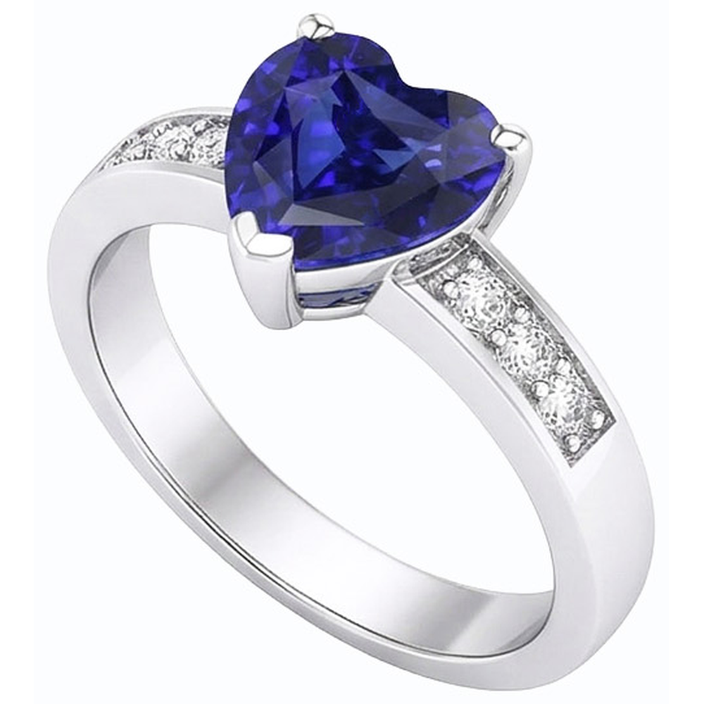 vero round diamante 2.50carati anello vista frontale