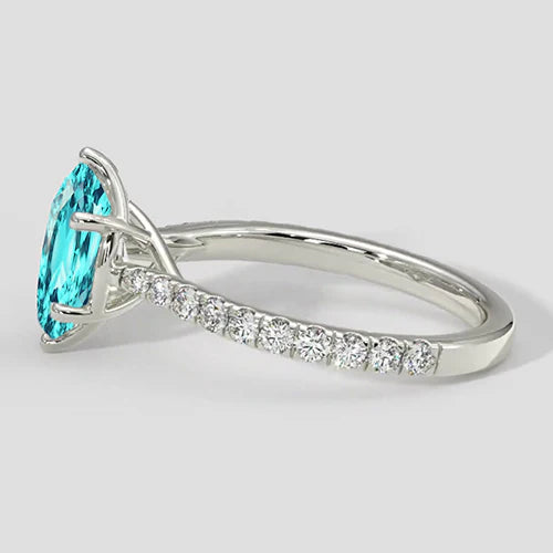Anello di fidanzamento Paraiba a 6 punte