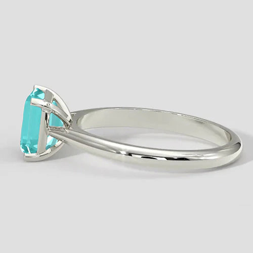 Anello di fidanzamento Paraiba naturale da 2,50 ct