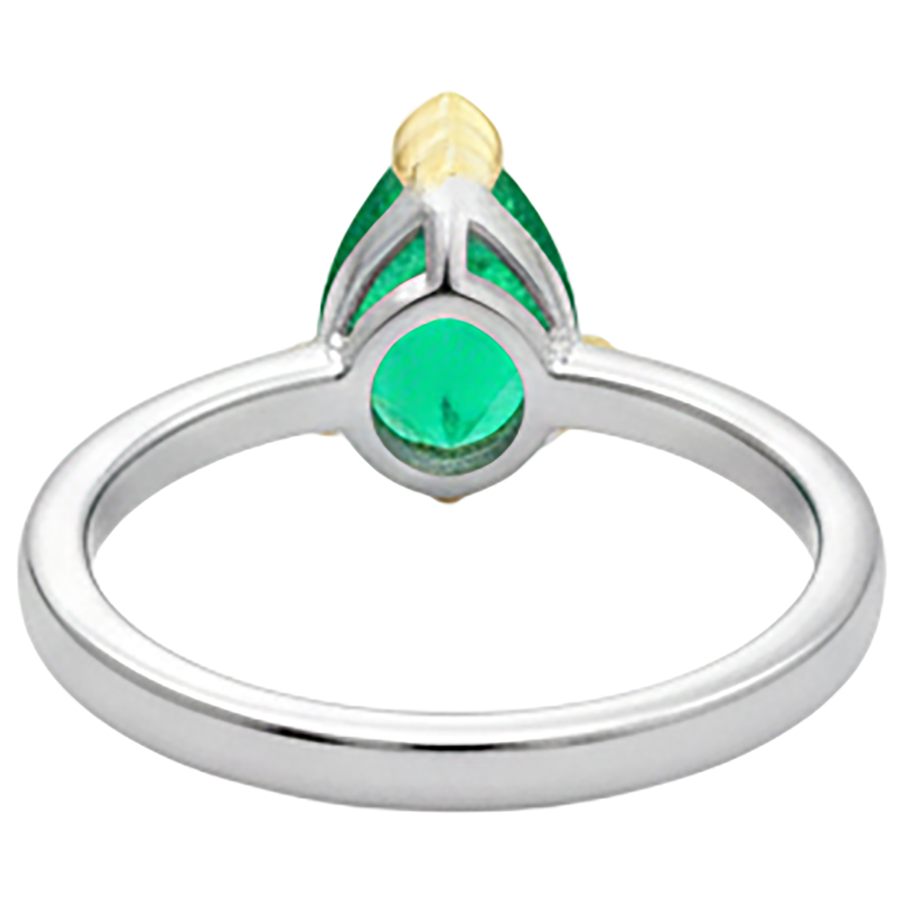 Elegante Anello Pietra Colorata 1,50 carati – vista dall'alto