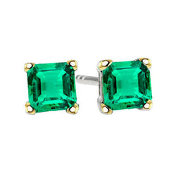 Fatto a mano Gemstone Earring con Smeraldo Colombiano
