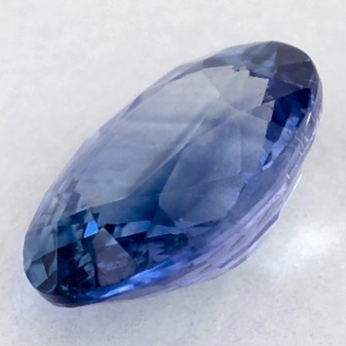 Zaffiro Blu Ovale Loose Sapphires Natural in Gold – vista laterale