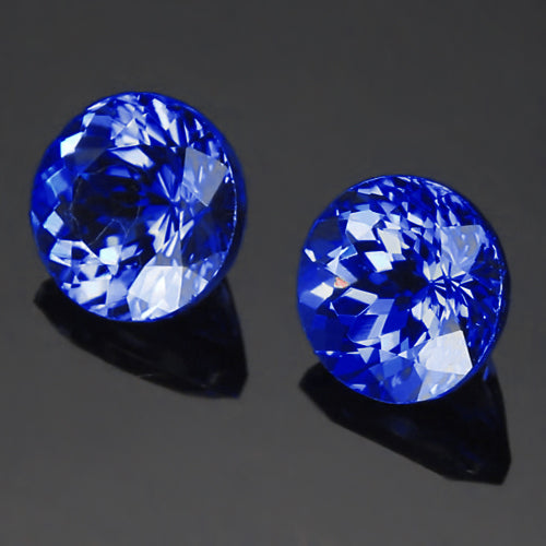Senza tempo Tanzanite Blu Loose Sapphires Natural 8 carati – vista laterale