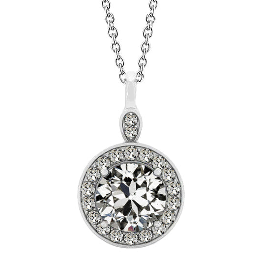 Luminoso Diamante Fine Halo 1,50 carati – vista principale