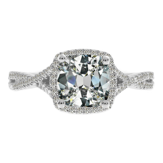 Brillante Anello Halo – vista principale