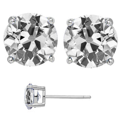 Orecchini Pendenti Oro Bianco 14K con Diamante – 8 carati