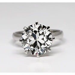 Diamante Fine Taglio Old Mine Anello Solitario – 2,50 carati in