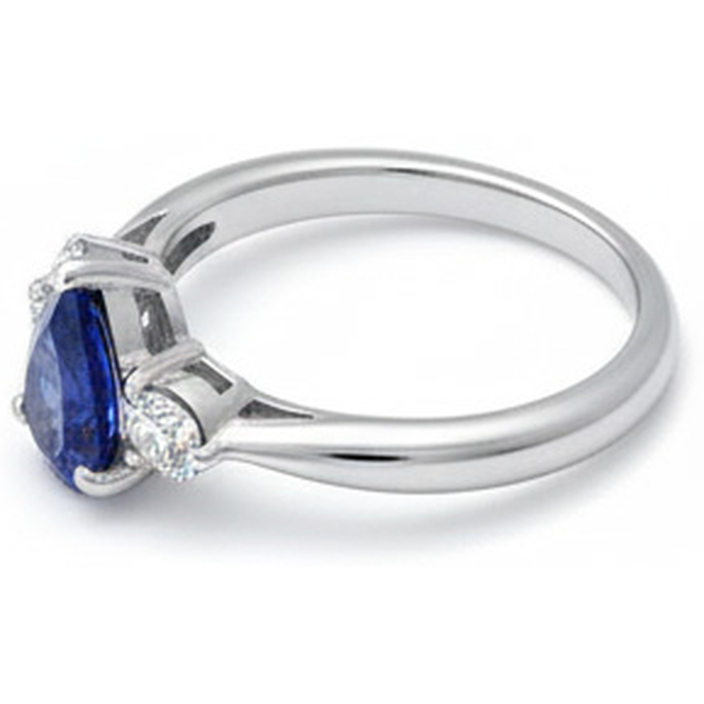 vero round diamante 1.50carati anello con accenti diamanti