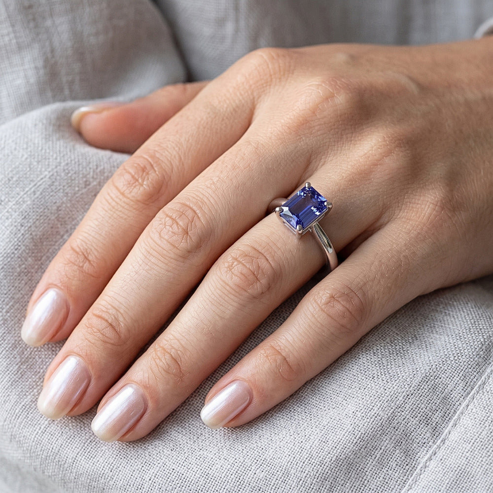 Blu Zaffiro 2 Carati Anello