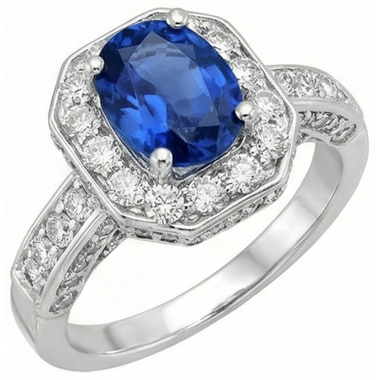 Blu Zaffiro Anello
