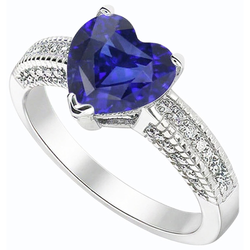 Blu Zaffiro Ceylon Sri Lanka Anello