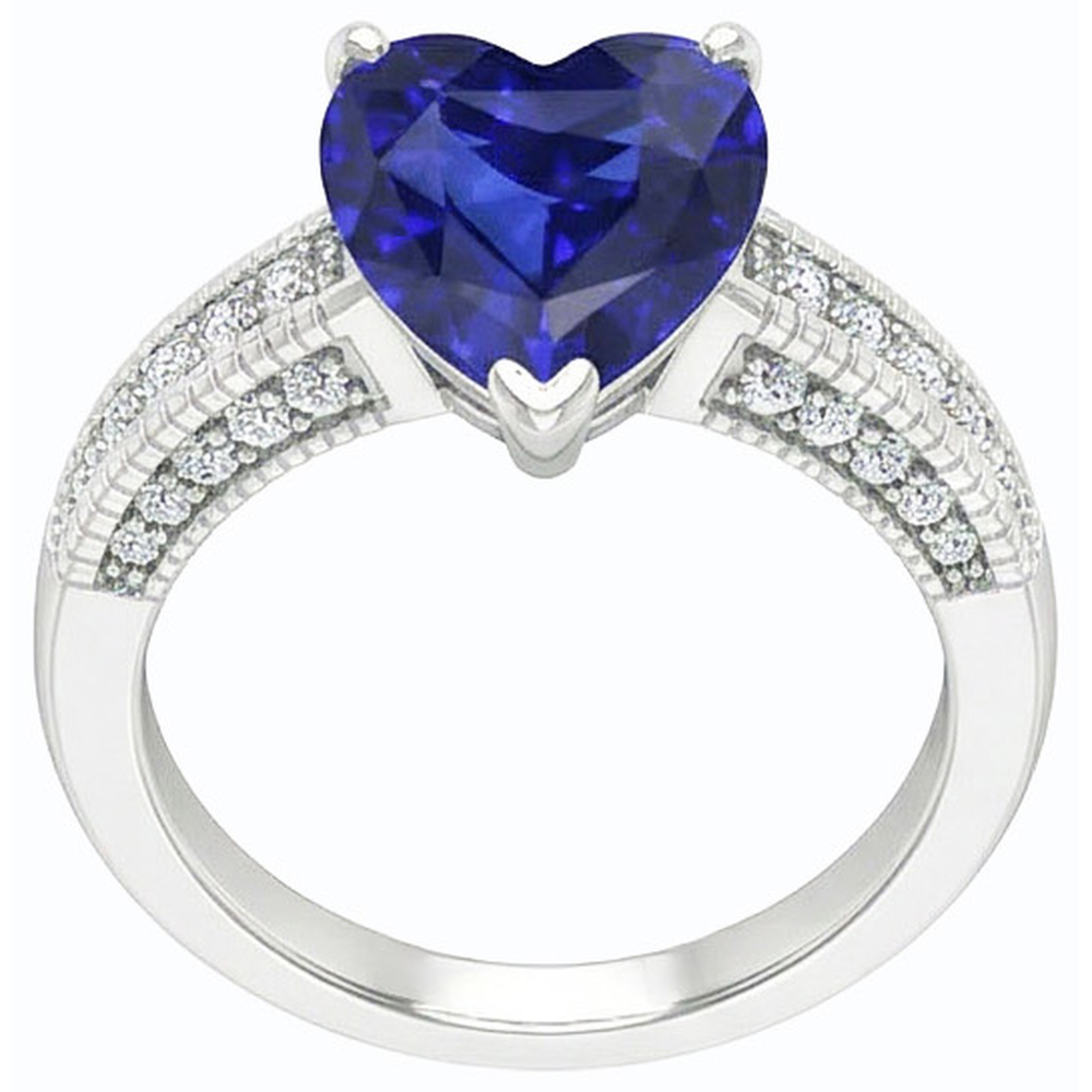 Blu Zaffiro Ceylon Sri Lanka Anello