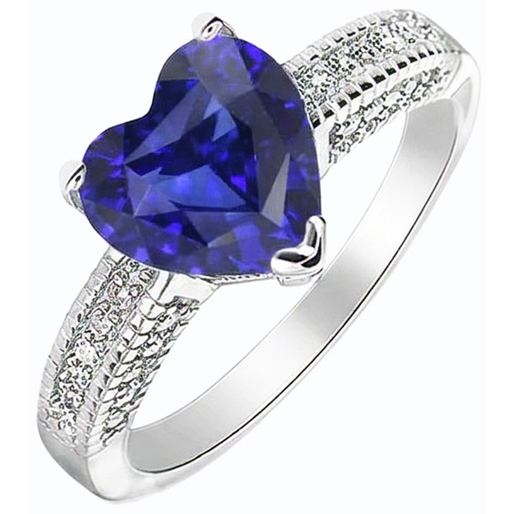 Blu Zaffiro Ceylon Sri Lanka Anello
