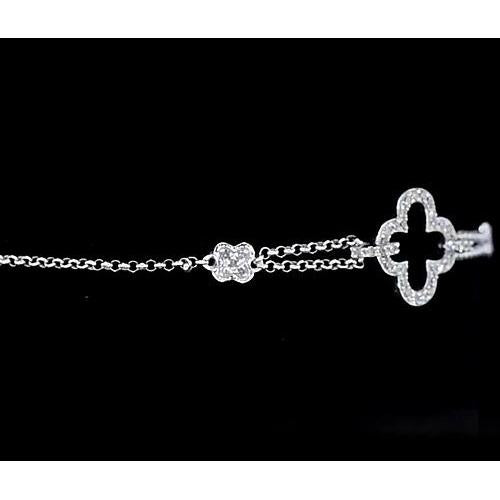 Bracciale Croci Vero Diamanti 2.50 Carati Gioielli Donna Oro Bianco