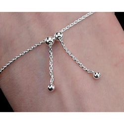 Bracciale Da Donna Con Naturale Diamanti. Gioielli A Forma Di Cuore Da 2 Carati Nuovo
