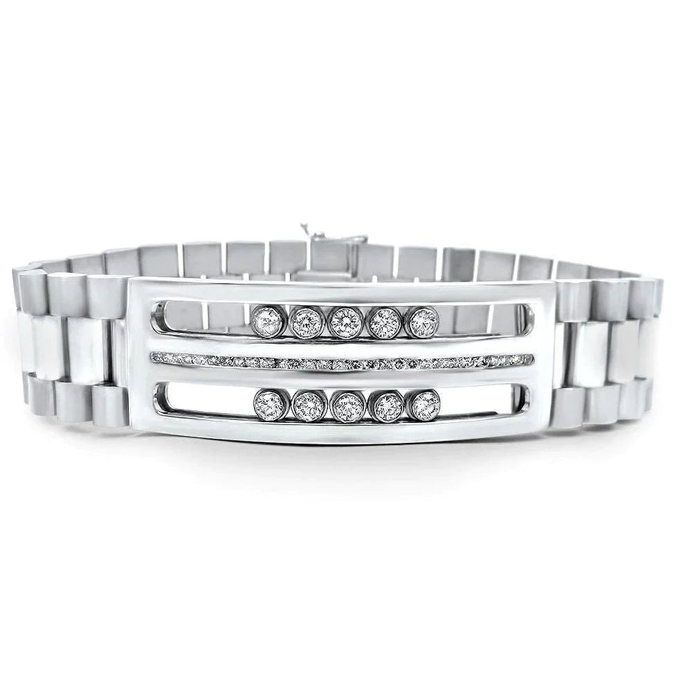 Bracciale Da Uomo Con Naturale Diamanti