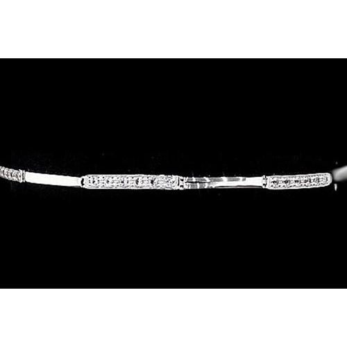 Bracciale Donna Genuino Diamante 2 Carati Oro Bianco 14K Gioielli Novità