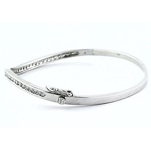 Bracciale Donna Naturale Diamante 3 Carati Oro Bianco 14K