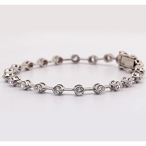 Bracciale Donna Naturale Diamante 6 Carati F Vs1 Gioielli 14K