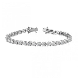 Bracciale Tennis Da 8.50 Ct Con Naturale Diamanti Rotondi Incastonati A Punte Di Gioielli