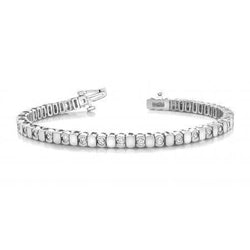 Bracciale Tennis Da Donna In Oro Bianco 14K Con Naturale Diamanti Tondi Da 4.50 Ct