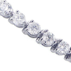 Bracciale Tennis In Oro Bianco Con Genuino Diamanti A Taglio Rotondo Scintillante Da 6 Ct