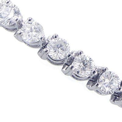 Bracciale Tennis In Oro Bianco Con Genuino Diamanti A Taglio Rotondo Scintillante Da 6 Ct