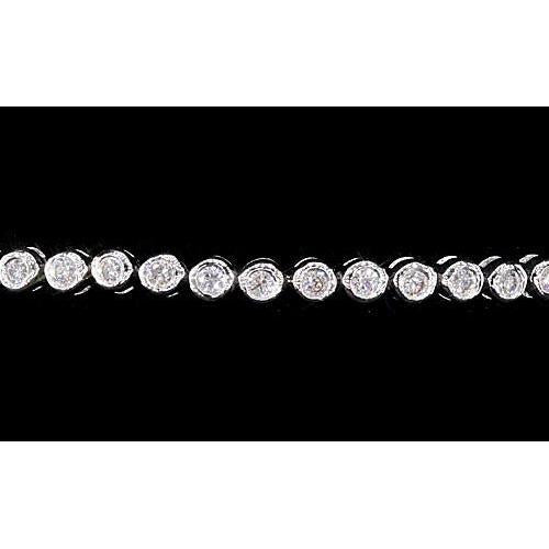 Bracciale Tennis Naturale Diamond Set Di 4 Carati Con Castone Gioielli F Vs1