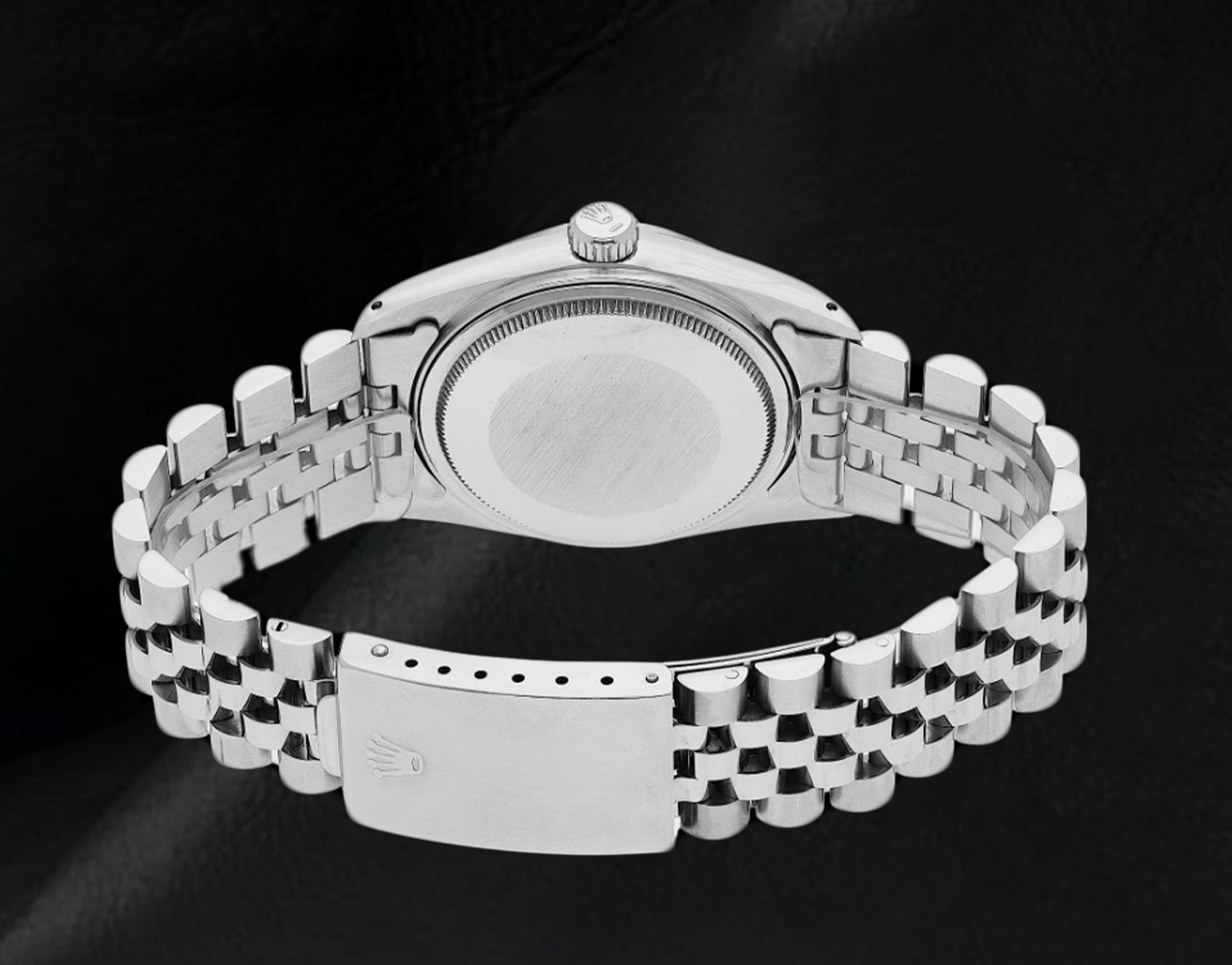 Bracciale giubileo in acciaio inossidabile Rolex Date Just orologio da uomo quadrante bianco romano a regolazione rapida