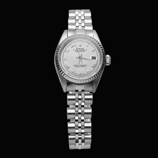 Bracciale giubileo in acciaio inossidabile da donna Rolex Datejust Orologio Quadrante Romano Rolex