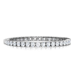 Bracciale tennis in oro massiccio 14k con diamante tondo brillante da 8 ct