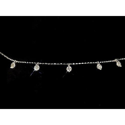 Bracciale Con Catena Di Naturale Diamanti Set Di Griffe 1,50 Carati Gioielli Da Donna