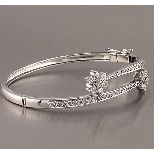 Bracciale Da Donna Con Vero Diamanti 5 Carati E Oro Bianco 14K