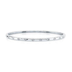 Bracciale Da Donna In Oro Bianco 14K Con Vero Diamanti Taglio Brillante Da 2.20 Ct