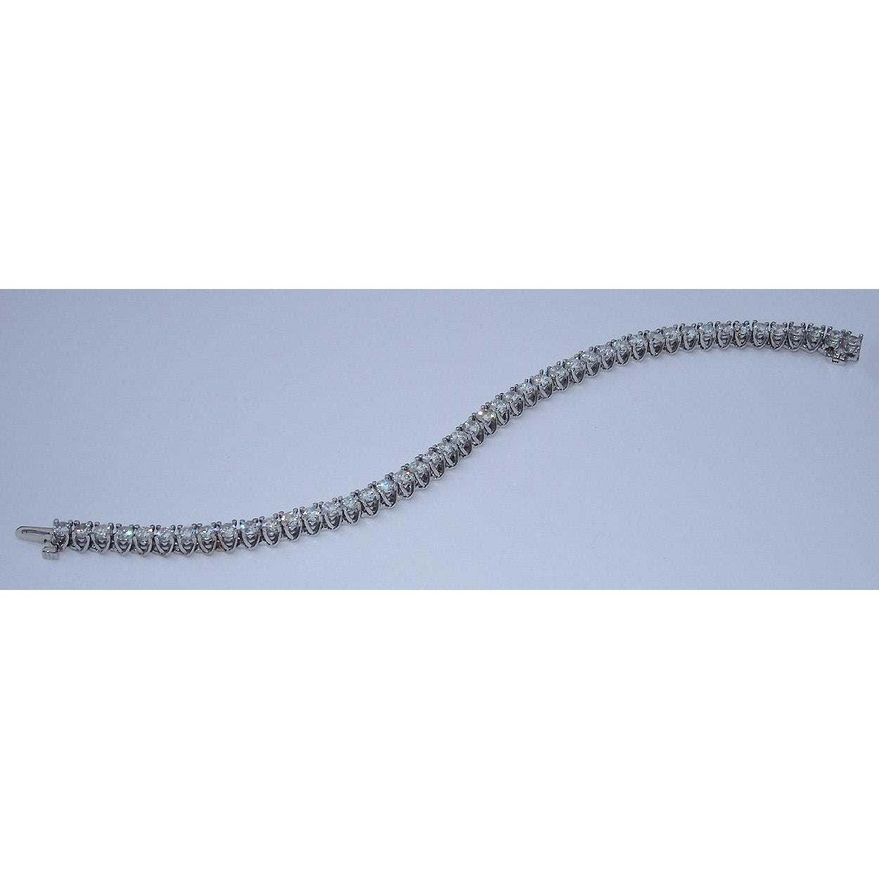 Bracciale Da Tennis Con Genuino Diamanti Da 5.52 Carati In Stile Antico