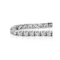 Bracciale Donna 6.00 Carati Naturale Diamanti Taglio Rotondo Oro Bianco