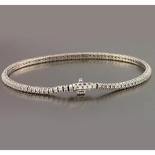 Bracciale Tennis Con Genuino Diamanti. Set Di Punte Da 3.50 Carati. Gioielli Novità