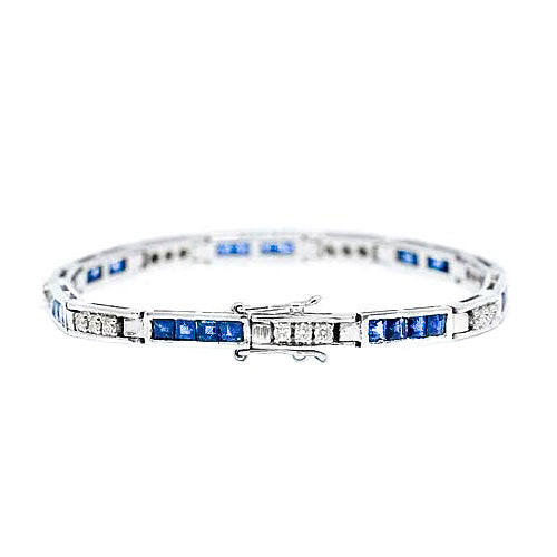 Bracciale_Tennis_Con_Rotondo_Diamanti_E_Zaffiri_Principessa