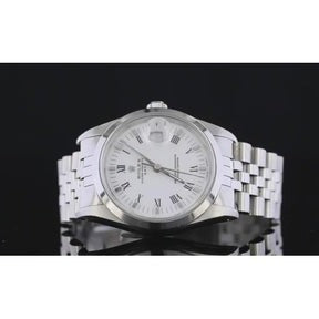 Bracciale giubileo con quadrante bianco 