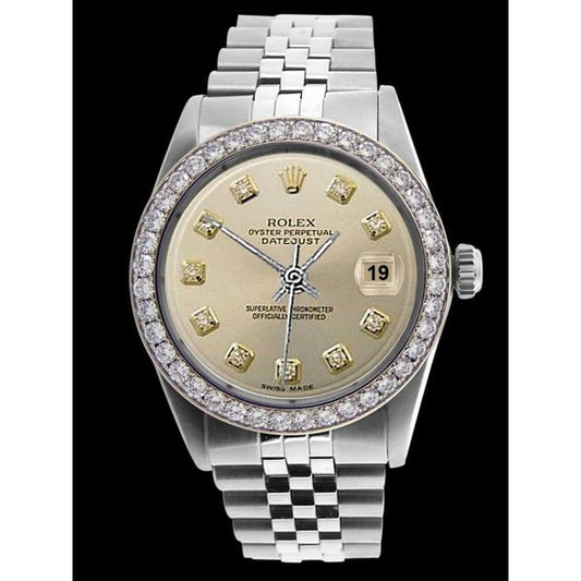 Bracciale giubileo in acciaio inossidabile Rolex argento quadrante