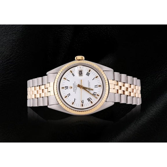 Bracciale giubileo in oro e acciaio Rolex da uomo con data