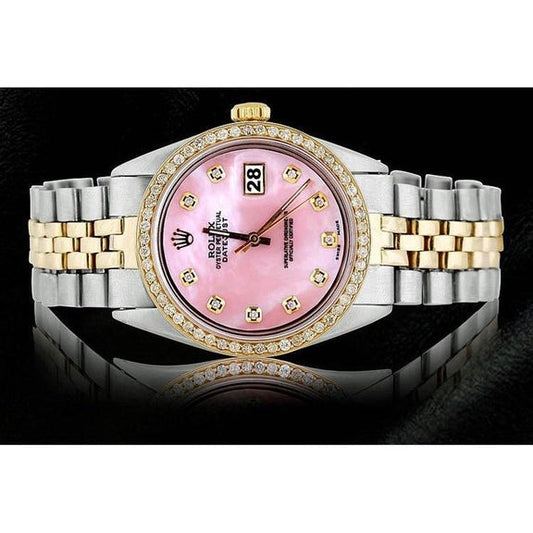 Bracciale giubileo in oro in acciaio inossidabile e orologio 