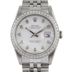 Bracciale in acciaio inossidabile Rolex Datejust Orologio da uomo con lunetta in diamanti