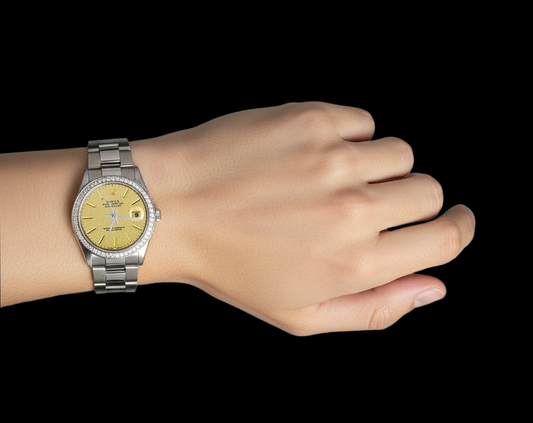 Bracciale ostrica Rolex Orologio in acciaio inossidabile con quadrante a bastone Datejust