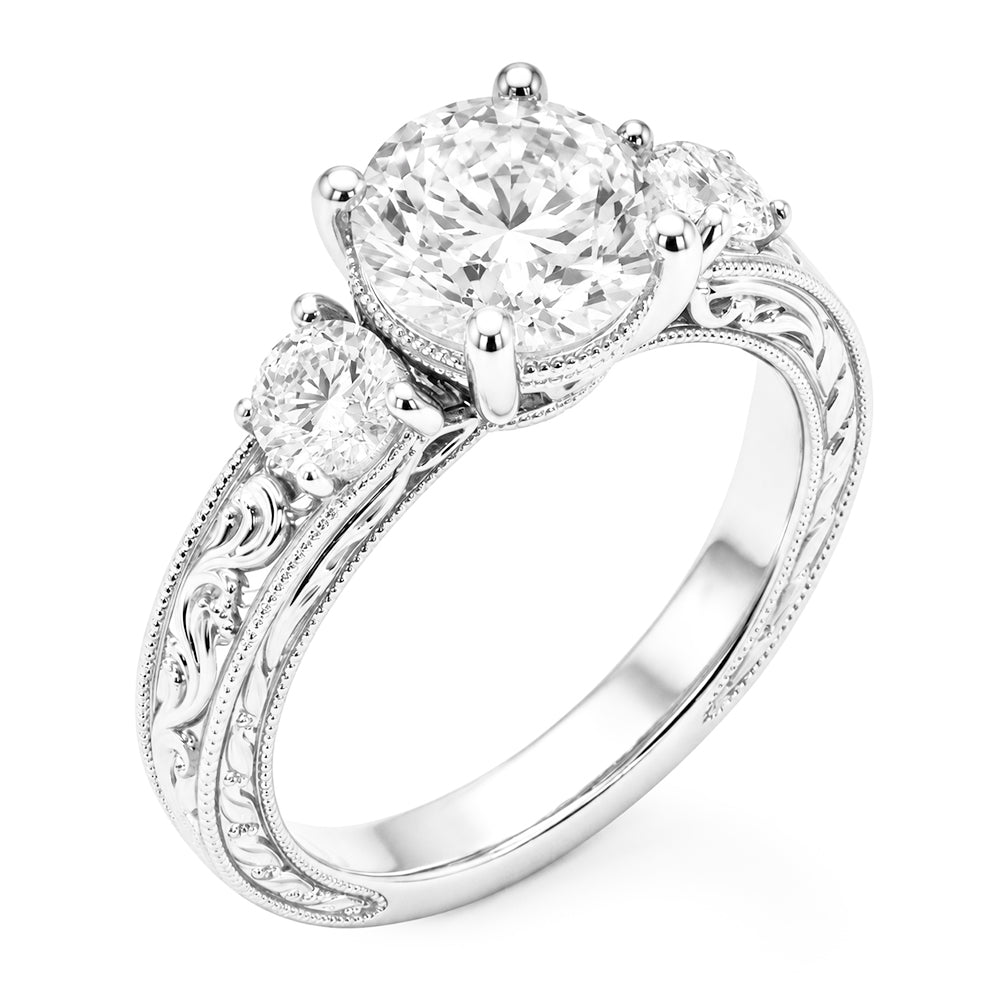 Brillante Trilogia – Anello Anniversario 2 carati Oro 14 Carati